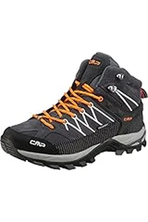 CMP Rigel Mid Trekking Schoen Wp heren wandelschoenen, Antracite Flash Oranje, 45 EU