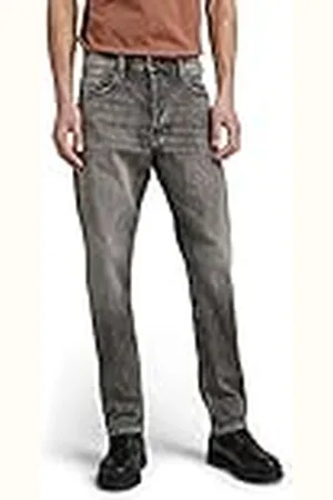 G-Star Raw heren Jeans Triple A Straight ,Grijs (gefaded Carbon C909-c762),31W / 34L