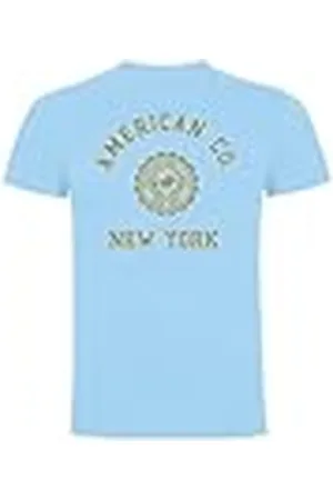 American College T-shirts sport ademende bedrukte kleding unisex kinderen jongens en meisjes casual model ACTSW4 Sky Blue 10 jaar, , 10 Jaar