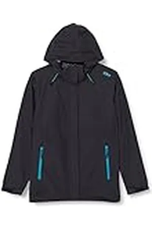 CMP Knit Tech Mélange Fleece jas met capuchon Knit Tech Melange Fleece Jacket met capuchon, Jersey, Bluish Mel-White, 140 Dames