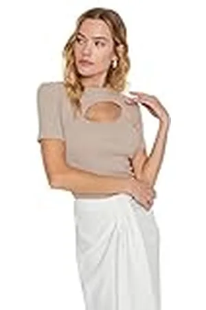 Trendyol Dames Regular Basic Crew Neck Gebreide Blouse, , XL