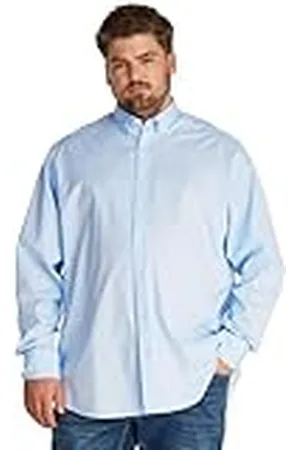 Tommy Hilfiger Heren BT-FLEX POPLIN SOLID RF SHIRT-B MW0MW39900 S/S Shirt, blauw, 5XL, , 5XL grote maten