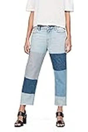 G-Star RAW Dames Jeans 3301 Mid Waist Boyfriend Ripped Raw Dames Jeans 3301 Mid Waist Boyfriend Ripped, Blauw (Lt Aged Patched D09373-7113-5439), 29W / 32L