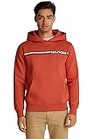 Tommy Hilfiger Heren BORSTSTREEP HOODY Pullover Hoodie, , S, , S