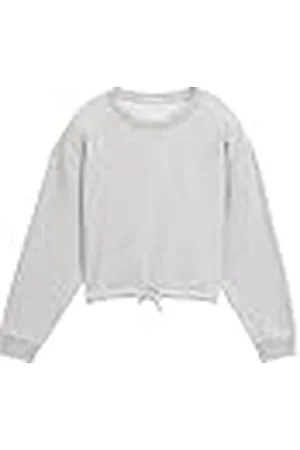 TOM TAILOR Basic sweatshirt voor meisjes met strikdetail en smiley-print, , 164