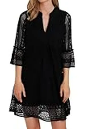 VERO MODA Vmhoney Lace 3/4 V-hals Tunic WVN, , XS
