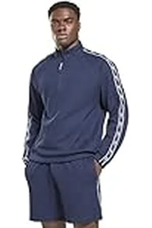 Reebok Heren Tape 1/4 Zip Sweatshirt, , XS, , XS