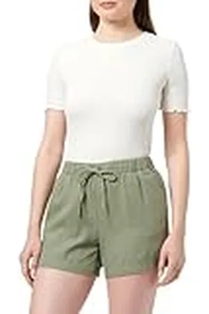 ONLY Onlcaro Mw Linen B Pull-up Cc PNT Shorts voor dames, , XS