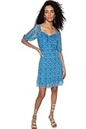 Trendyol Dames A-lijn Regular fit gebreide jurk, marineblauw, M, , M