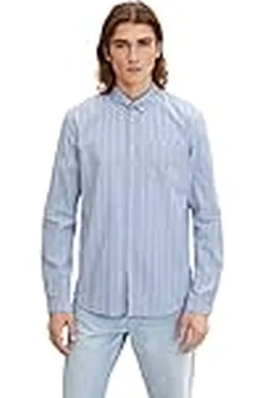 TOM TAILOR Uomini Shirt met strepen 1032371, , S
