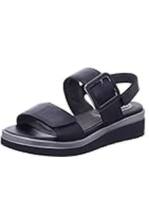 Tamaris Comfort 8-88706-42 098 Comb Wedge Plateau voor dames, comfortabele extra brede alledaagse schoen, feestelijk, elegant, platte sandalen, 40 EU breed, Com., 40 EU Breed