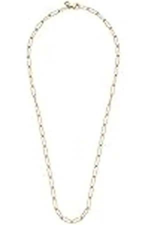 Leonardo Leonardo Igana CIAO 0216501649 Halsketting van roestvrij staal, filigraan halsketting van rechthoekige schakels, goudkleurige schakelketting, damessieraden, 50 cm, Roestvrij staal, Geen edelsteen