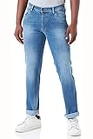 Bugatti Heren 3919D-26612 Five Pocket Ho, lichtblauw 326, Modern Fit, , 32W x 32L