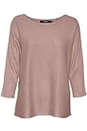 VERO MODA Dames VMNORA 3/4 Boatneck Blouse NOOS Pullover Nostalgia Rose/Detail: W Melange, XL, , XL