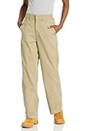Dickies Hoge taille broek met wijde pijpen voor dames, Gespoeld Desert Sand, 62