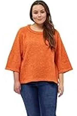 Peppercorn Trui voor dames, Abrikoos Oranje Gemeleerd, L