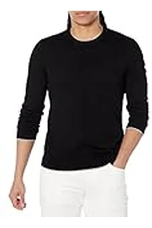 Armani Exchange Heren Crew Neck Front Embroidered Sur Ton Logo Pullover Sweater, , XS