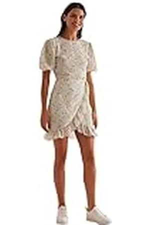 NA-KD Mini-jurk met ruches voor dames, casual, , 38