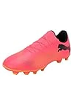PUMA Future 7 Play Fg/Ag voetbalschoen voor heren, Sunset Glow Black Sun Stream, 40 EU