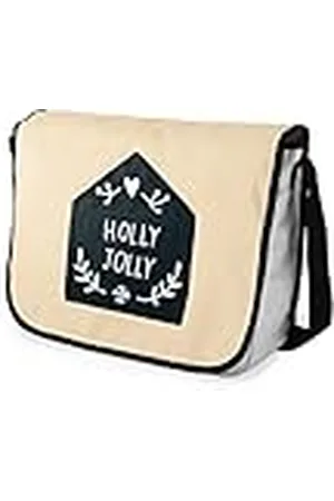 Bonamaison Digitaal bedrukte Messenger schooltas met zwarte riem voor studenten, crossbody tas, koerierstas, schoudertas voor kinderen, meisjes, jongens, maat: 29x36 cm