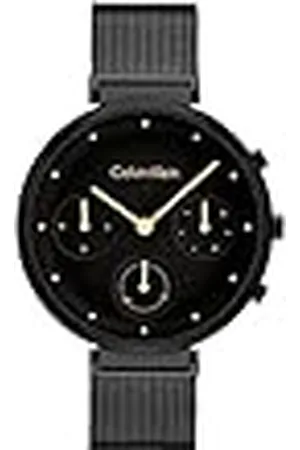 Calvin Klein Analoog multifunctioneel kwartshorloge voor dames, minimalistische T-BAR collectie met roestvrijstalen armband, , Modieus