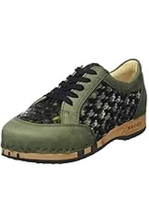 Woody Dames Mary houten schoen, groen-oud, 41 EU, , 41 EU