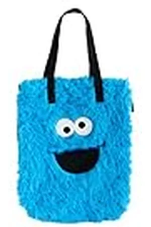 Grupo Erik Pluche handtas Sesame Street - Katoenen Draagtas - Boodschappentas - Grote capaciteit - 35x40x5,5 cm