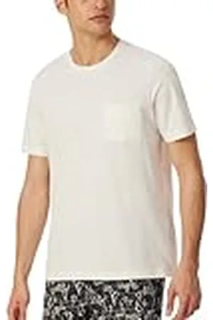 Schiesser Heren slaapshirt korte mouwen ronde hals mix Relax pyjama top, , 54, , 54