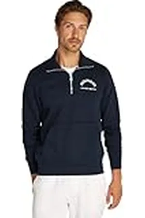 Tommy Hilfiger Heren RONDALL STAND KRAAG ZIP Half Zip Sweatshirt Desert Sky, XS, , XS
