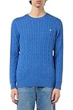 GANT Cotton Cable C-neck Pullover trui heren, , 3XL