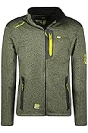 Geographical Norway Trampoline Heren Fleece Dunne Warme Ritssluiting - Jas Herfst Winter Lente Warm Heren - Lange Mouwen Trui Bont Zacht Comfort Outdoor ( XXL), , XXL