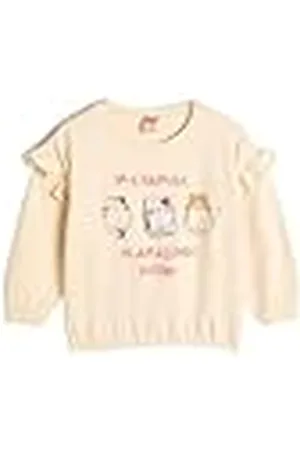 Koton Babygirls Long Sleeve Crew Neck Applique and Frill Gedetailleerd katoenen sweatshirt, , 18-24 Monate