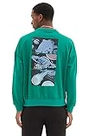 Trendyol Heren ronde hals Galaxy oversized sweatshirt, , XS, , XS