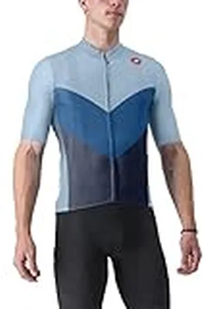 Castelli T-shirt voor heren, Azure/Belgian Blue, L