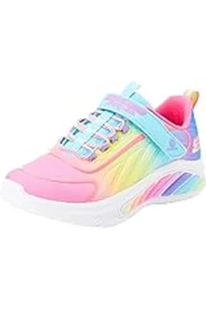 Skechers Meisjes Trainers, Turquoise Mesh/Multi Trim, 2.5 UK, , 35.5 EU