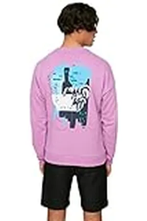 Trendyol Heren ronde hals effen regular sweatshirt, , L, , L