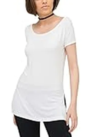 Trueprodigy Naira t-shirt voor dames basic korte mouwen ronde hals vrouwen casual vrije tijd top modieus shirt crew neck tee slim fit kleding, Kleur: , Maat:S
