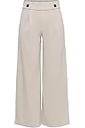 JDY GEGGO New Long Pant JRS Noos Slipje, Kasteelgrijs Details: Zwarte knopen, XL Vrouw, , XL