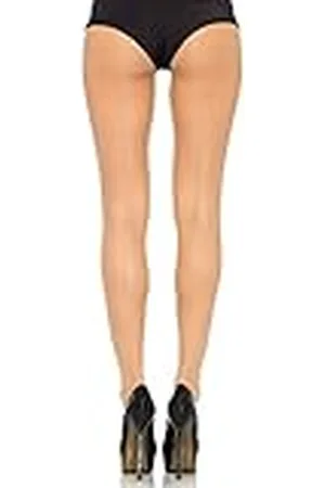 Leg Avenue 9002X - Übergröße Transparente Strumpfhose Mit Rücknaht, Größe 44-46, nude