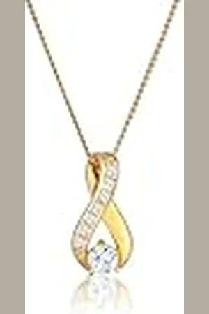 Elli Halsketting Infinity Symbol Topas 585 Gelbgold