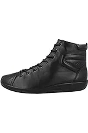 Ecco Zachte lage sneakers voor dames, Zwart Zwart Met Zwarte Sole56723, 3.5/4 UK