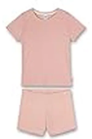 Sanetta Meisjes 233100 pyjama kort, zilver roze, 116, , 116 cm