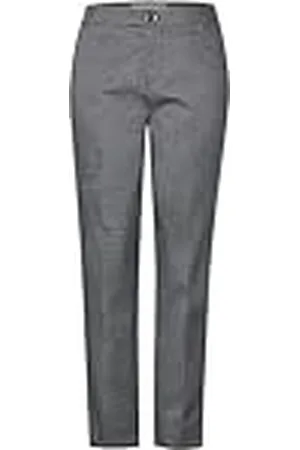 Street one Dames chino Jaquard Mw Pants, , 44W x 28L