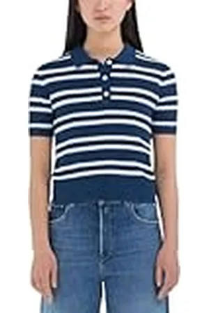 Replay Dames slim fit pullover korte mouwen, , L