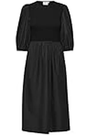 Kaffe Damesjurk met halve mouwen Below Knee Length Fit en Flare Silhouet, , 44