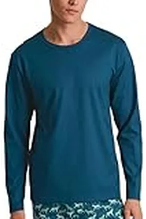 Calida RMX Sleep shirt met lange mouwen voor heren, van 100% katoen, , 58-60