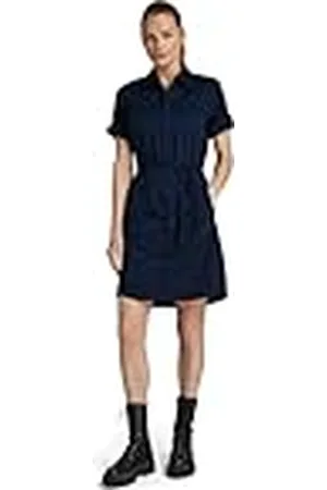 G-Star Open Back Shirt Dress Lange Mouw, , M