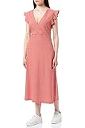 ONLY Vrouwen ONLMAY S/L WRAP Dress Box JRS midi jurk, High Risk Red, S, rood (high risk red), S