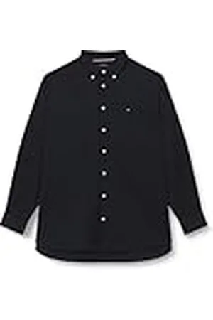 Tommy Hilfiger Heren BT - CORE Flex POPLIN RF Shirt L/S Shirt, Desert Sky, 4XL, , 4XL grote maten