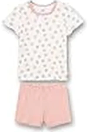 Sanetta Meisjespyjama wit dots-allover | Hoogwaardige en comfortabele katoenen pyjama voor meisjes pyjamaset voor meisjes, , 92